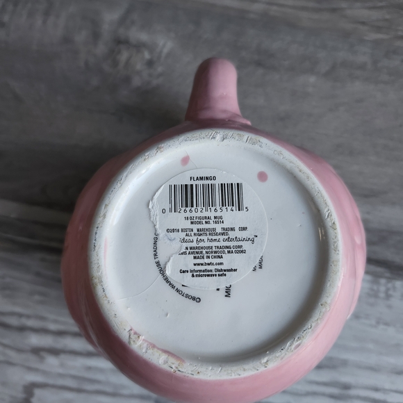 Boston Warehouse Pink Flamingo Coffee Mug Tropical - Picture 6 of 6